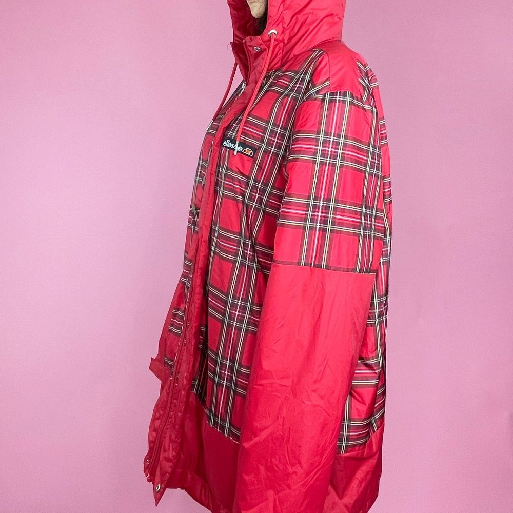 Ellesse Anorak With Embroidered Chest Logo In Check - Picture 3 of 6